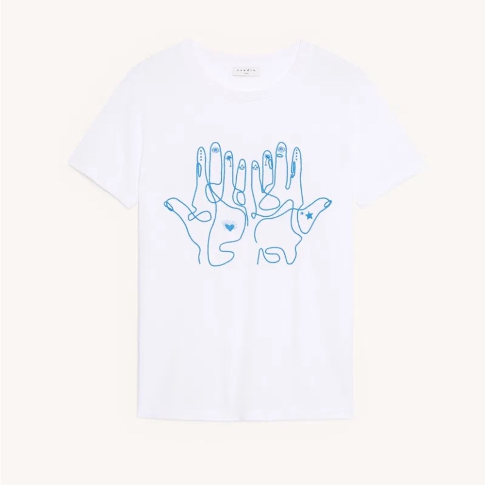 Sandro Graphic Short Sleeve Shirt